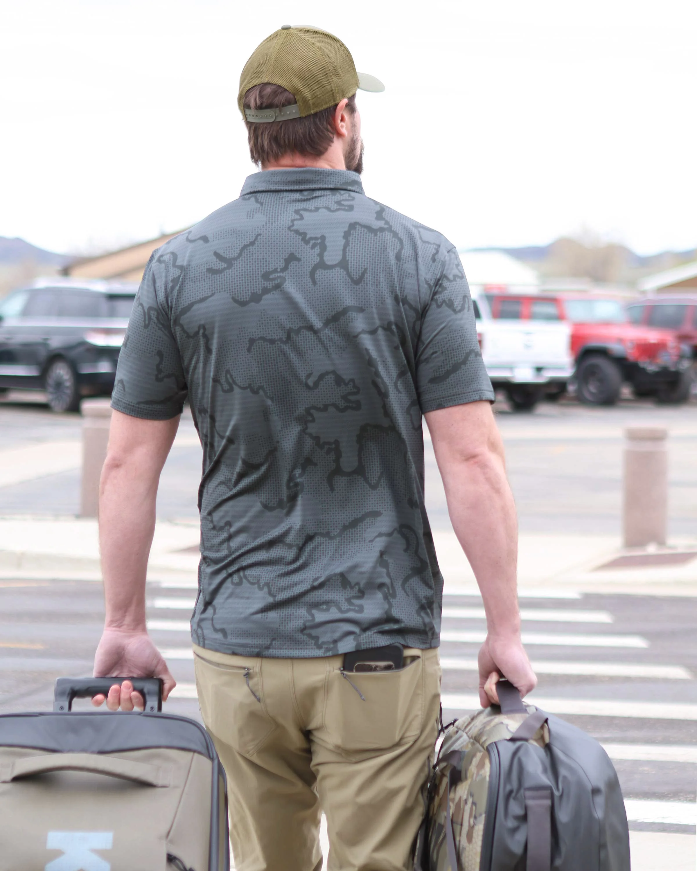 KUIU Performance Polo | Heather Resin - Image 3
