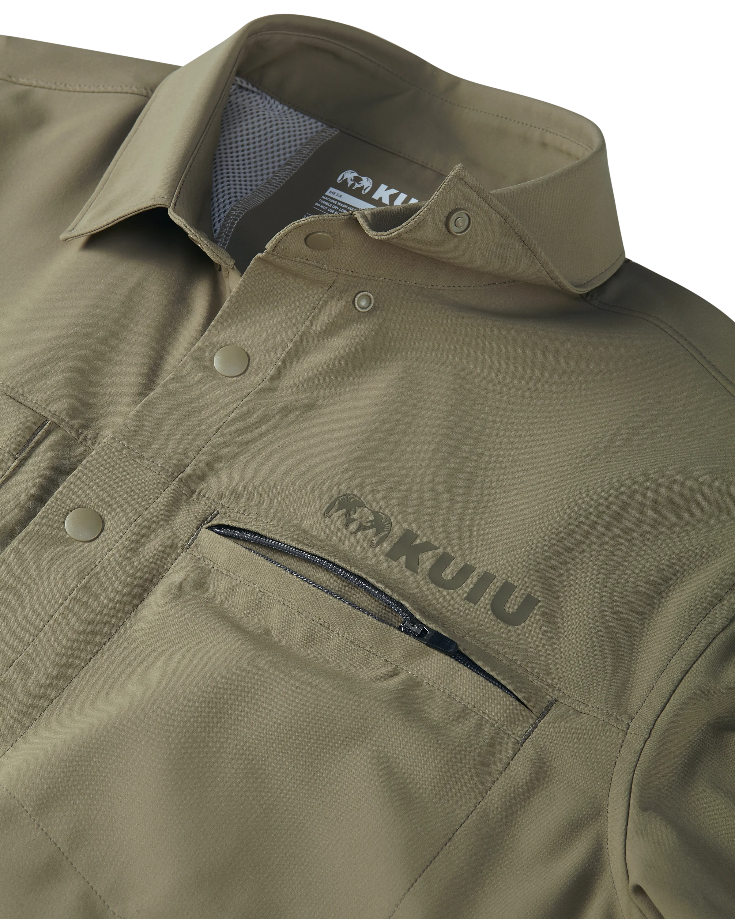 Mesa Vented SS Snap Shirt | Khaki - Image 4