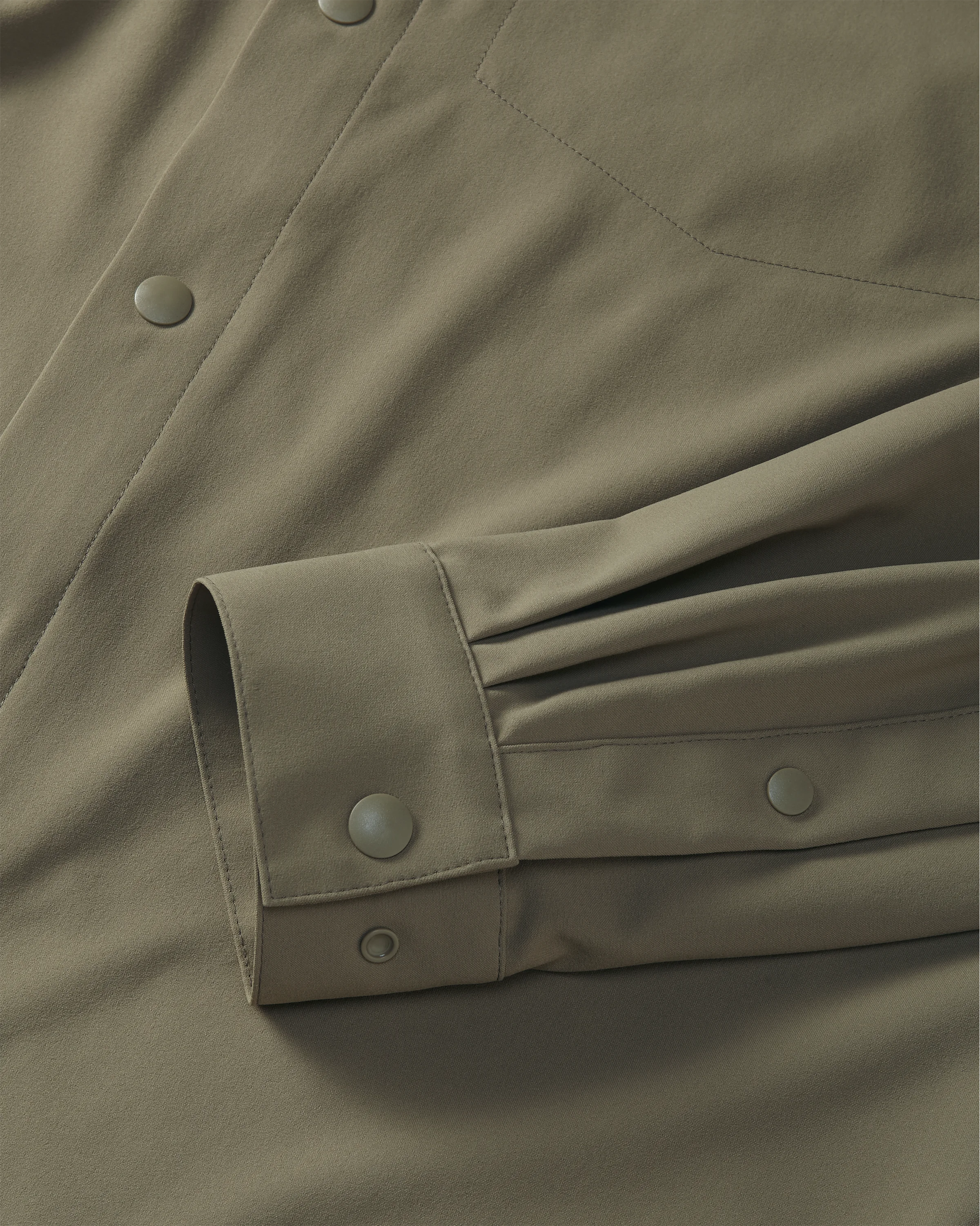 Mesa Vented LS Snap Shirt | Khaki - Image 5