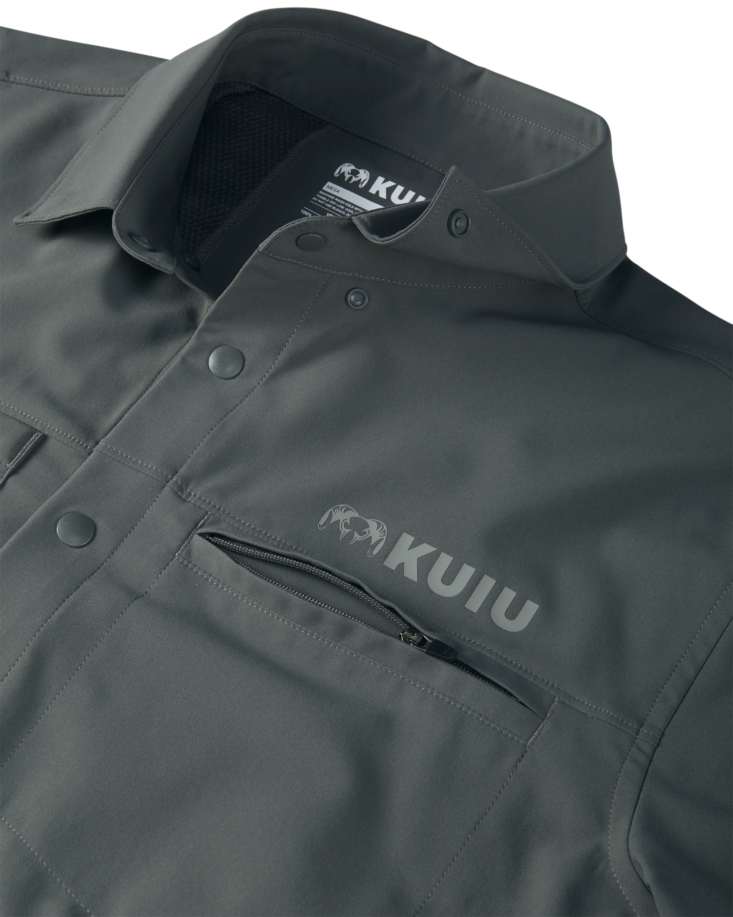 Mesa Vented LS Snap Shirt | Stone - Image 4