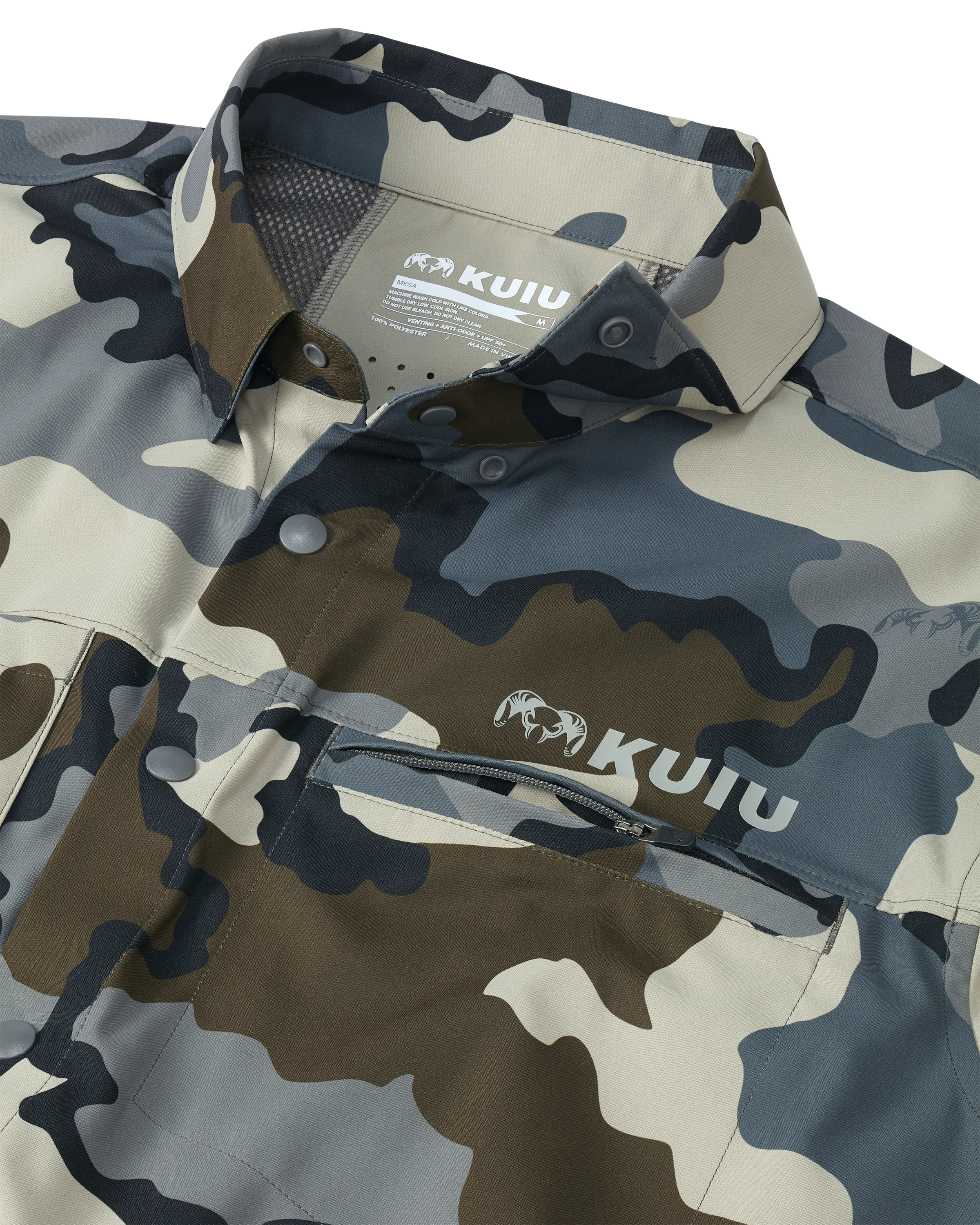 Outlet Mesa Vented LS Snap Shirt | Vias - Image 4