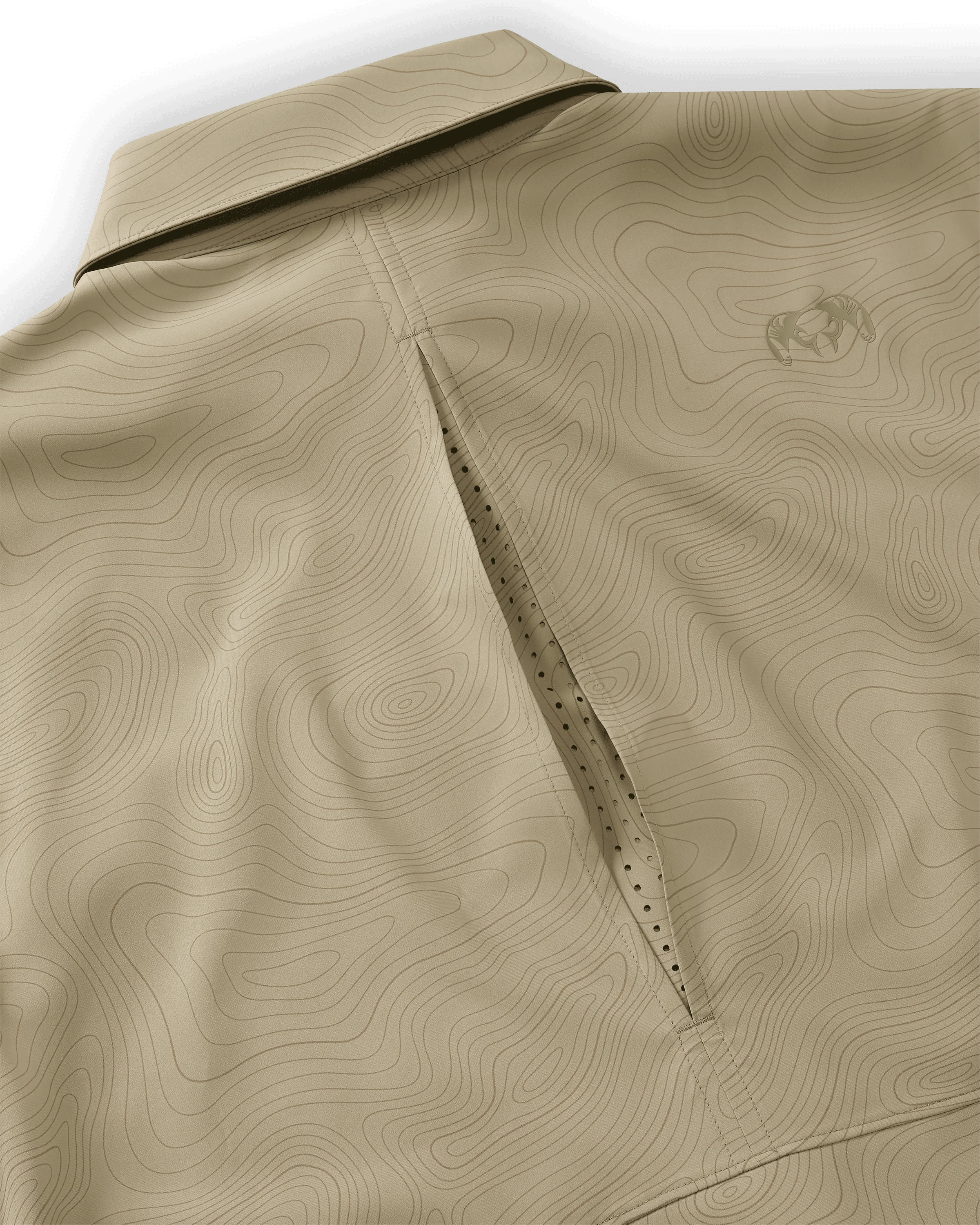 Mesa Vented SS Snap Shirt Topo | Bone Topo Print - Image 3