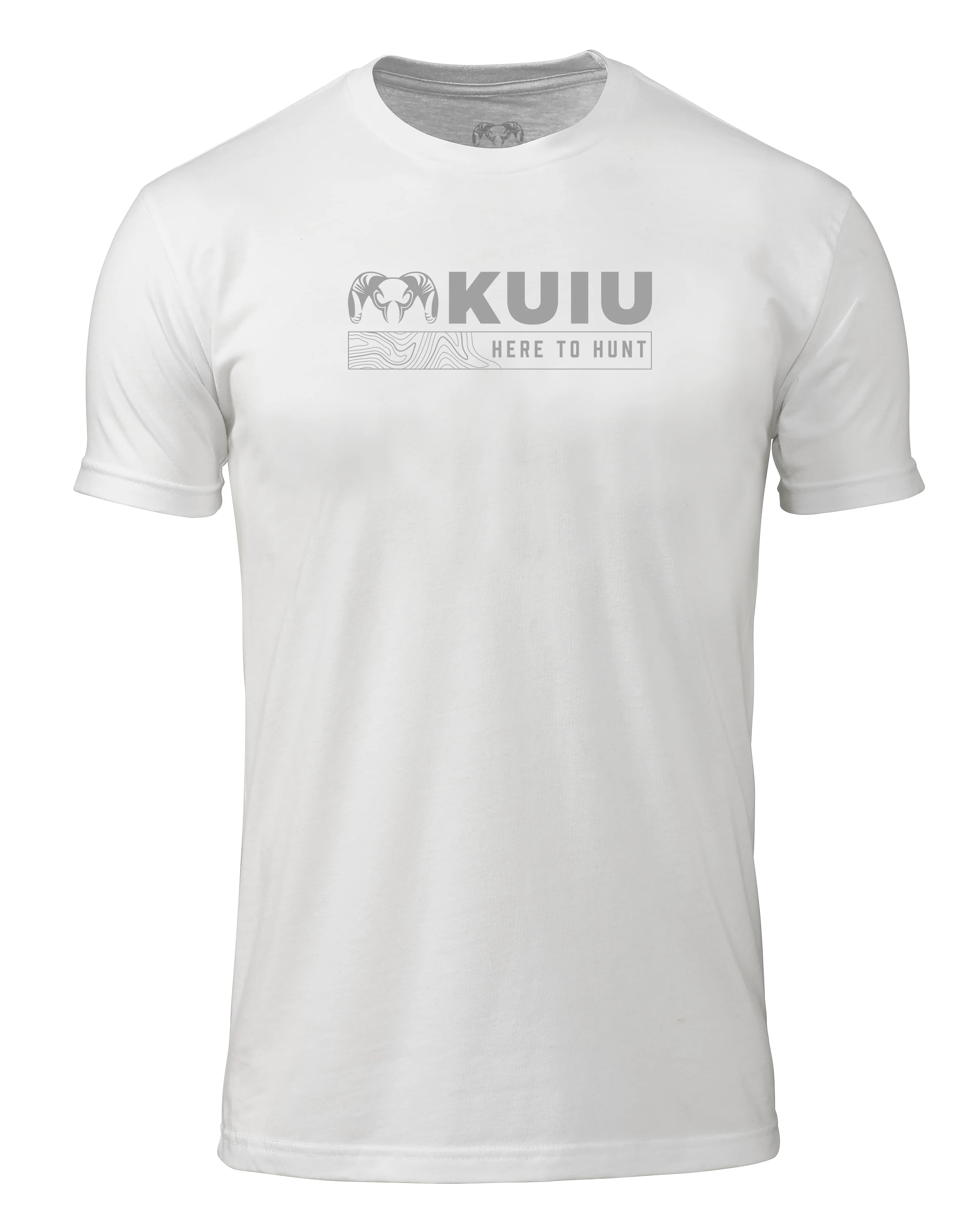 Outlet KUIU Topo Here to Hunt T-Shirt | White