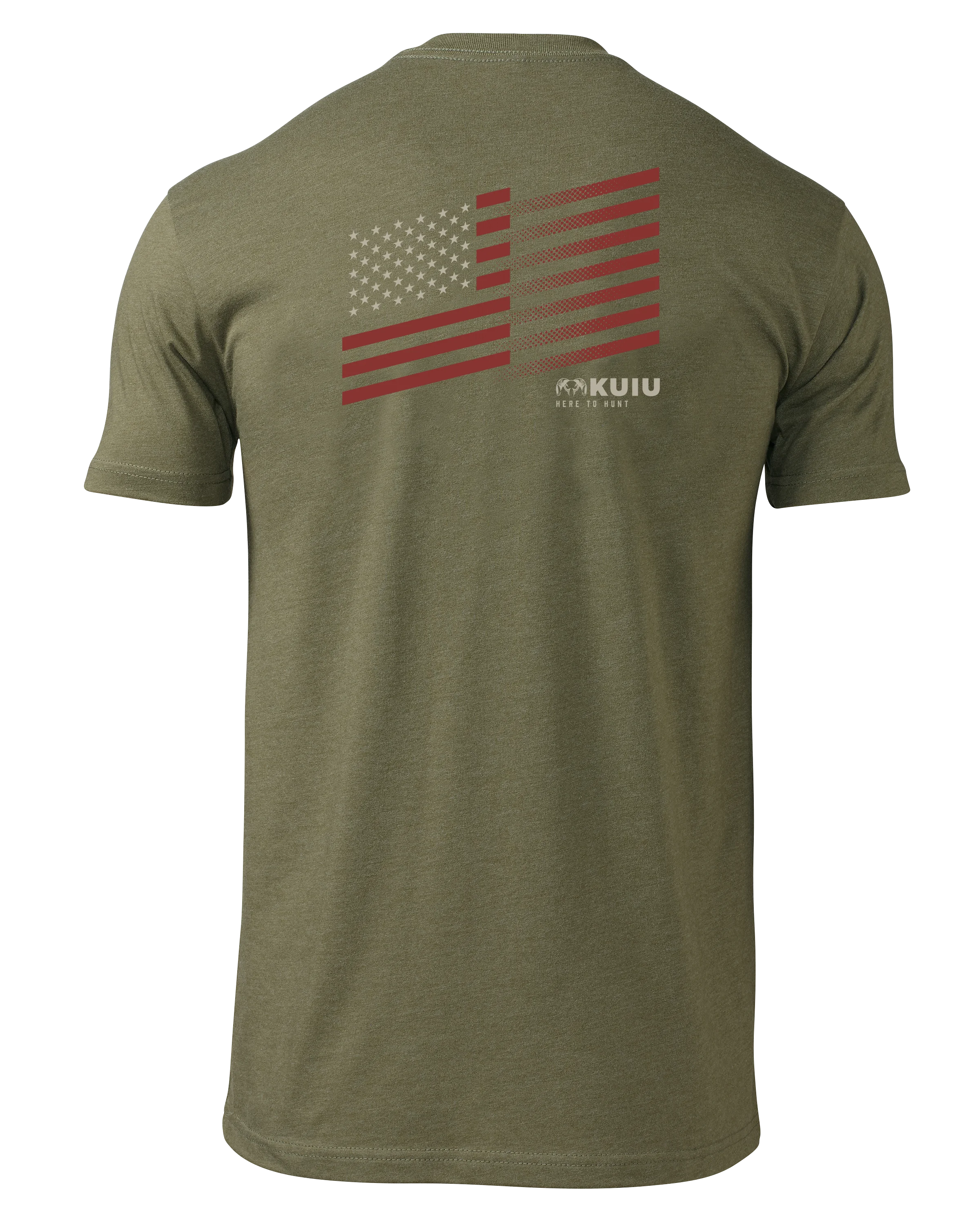 KUIU Retro Flag Fade T-Shirt | Military Green