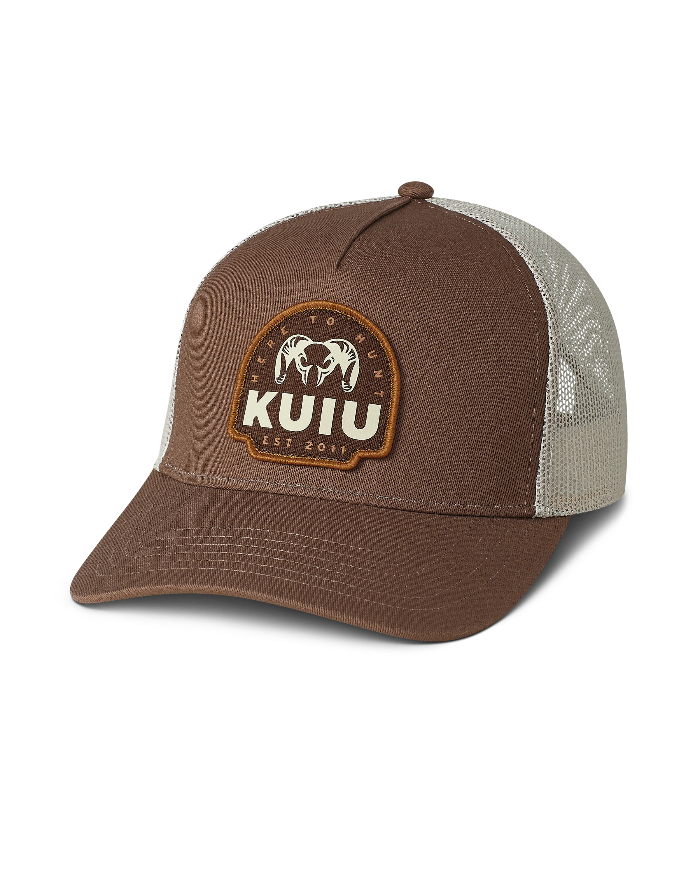 KUIU Here to Hunt Woven Patch Hat | Brown/Tan