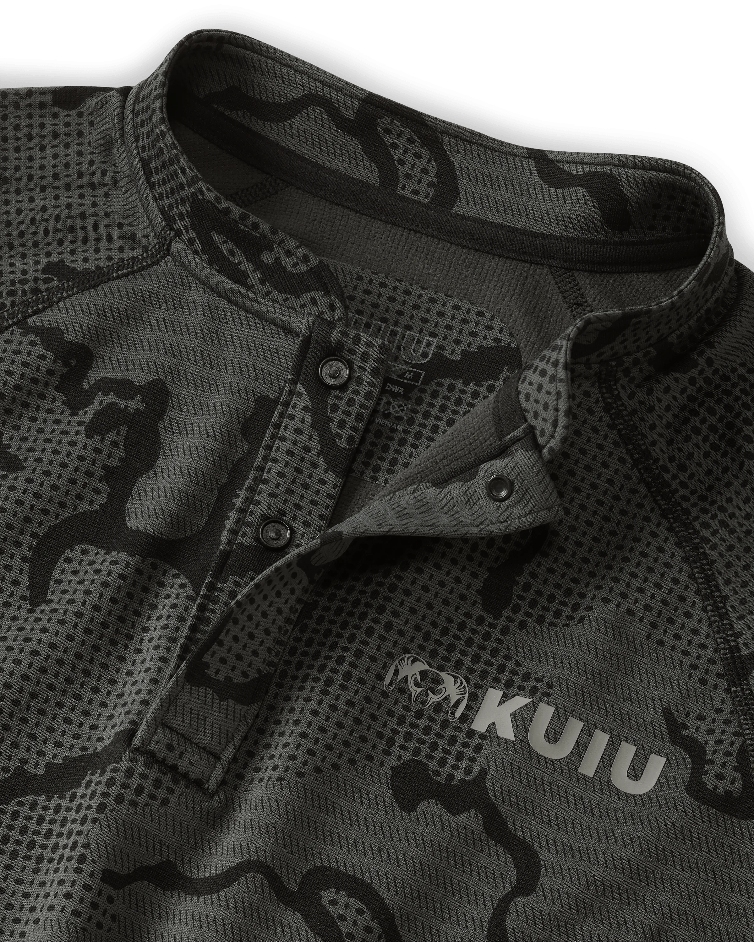 Ridgepoint Fleece Henley | Black Tonal - Image 3