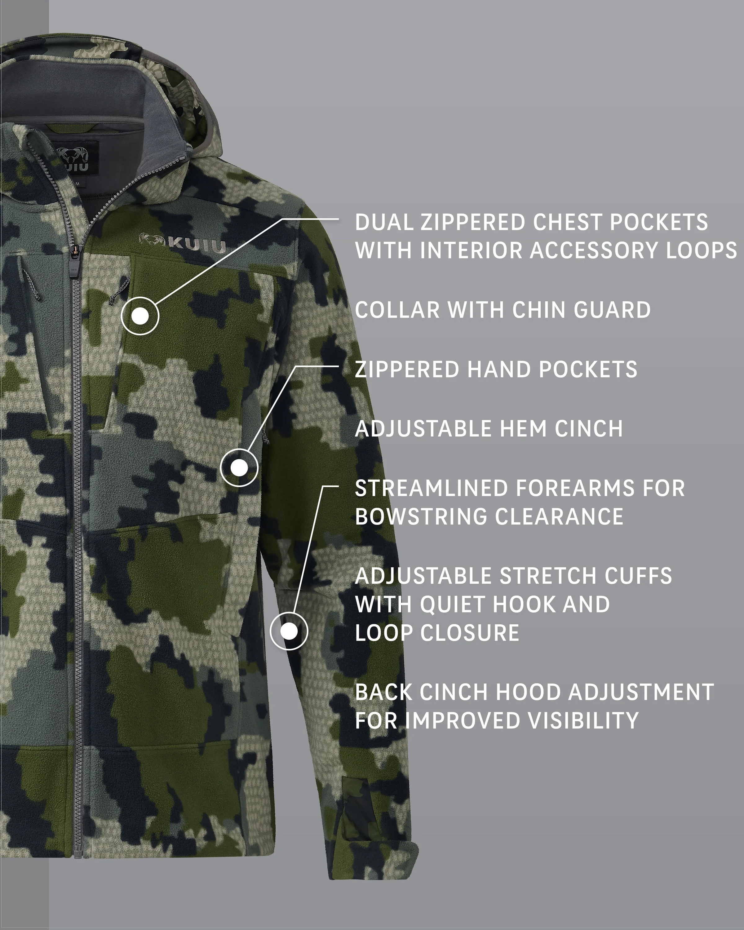 Alternative view of KUIU Proximity LT Hooded Jacket | Verde