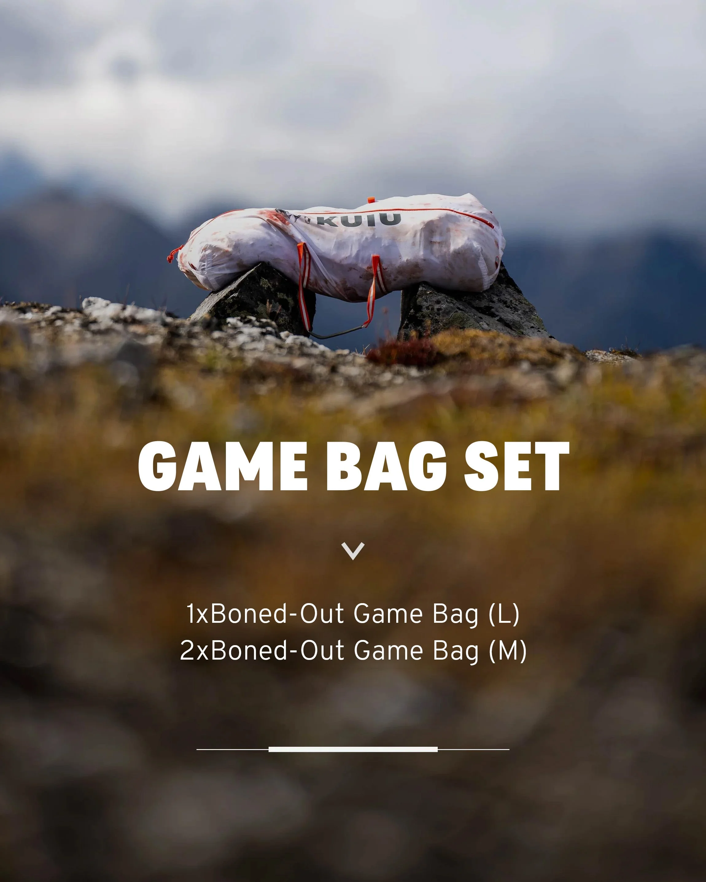 Alternative view of KUIU Boned-Out Game Bag Set | White
